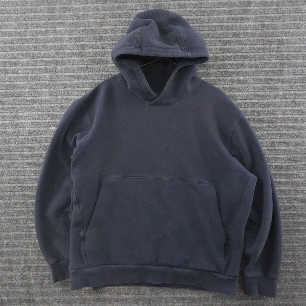 Lululemon Steady State Hoodie Mens Size M Navy Blue Relaxed Fit Pullover